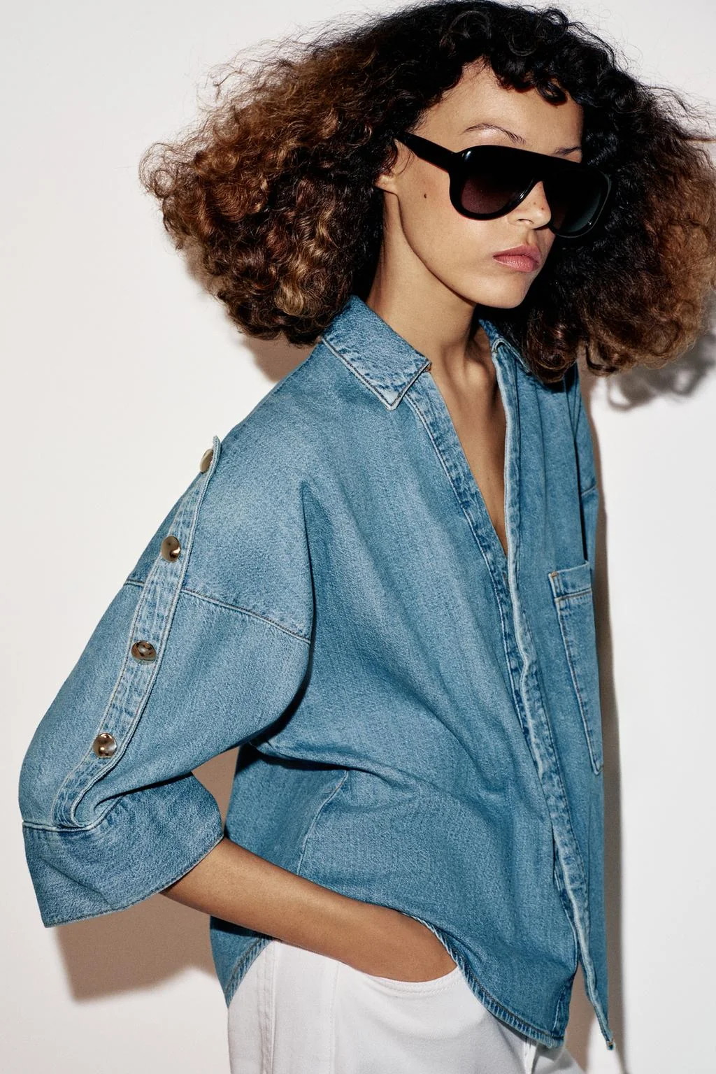 Z1975 свободные джинсы с широкими штанинами средней посадки