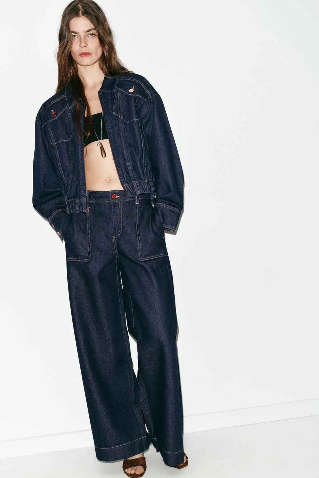 Z1975 набор джинсов средней посадки с широкими штанинами