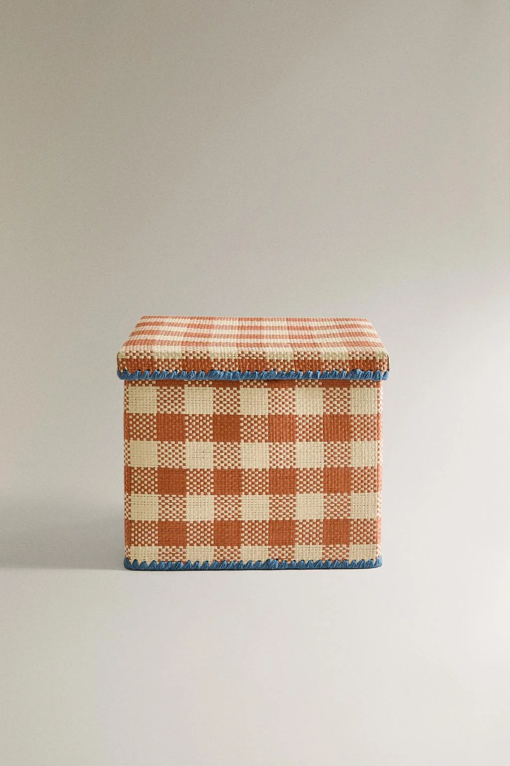 Детская складная корзина в клетку — Корзины