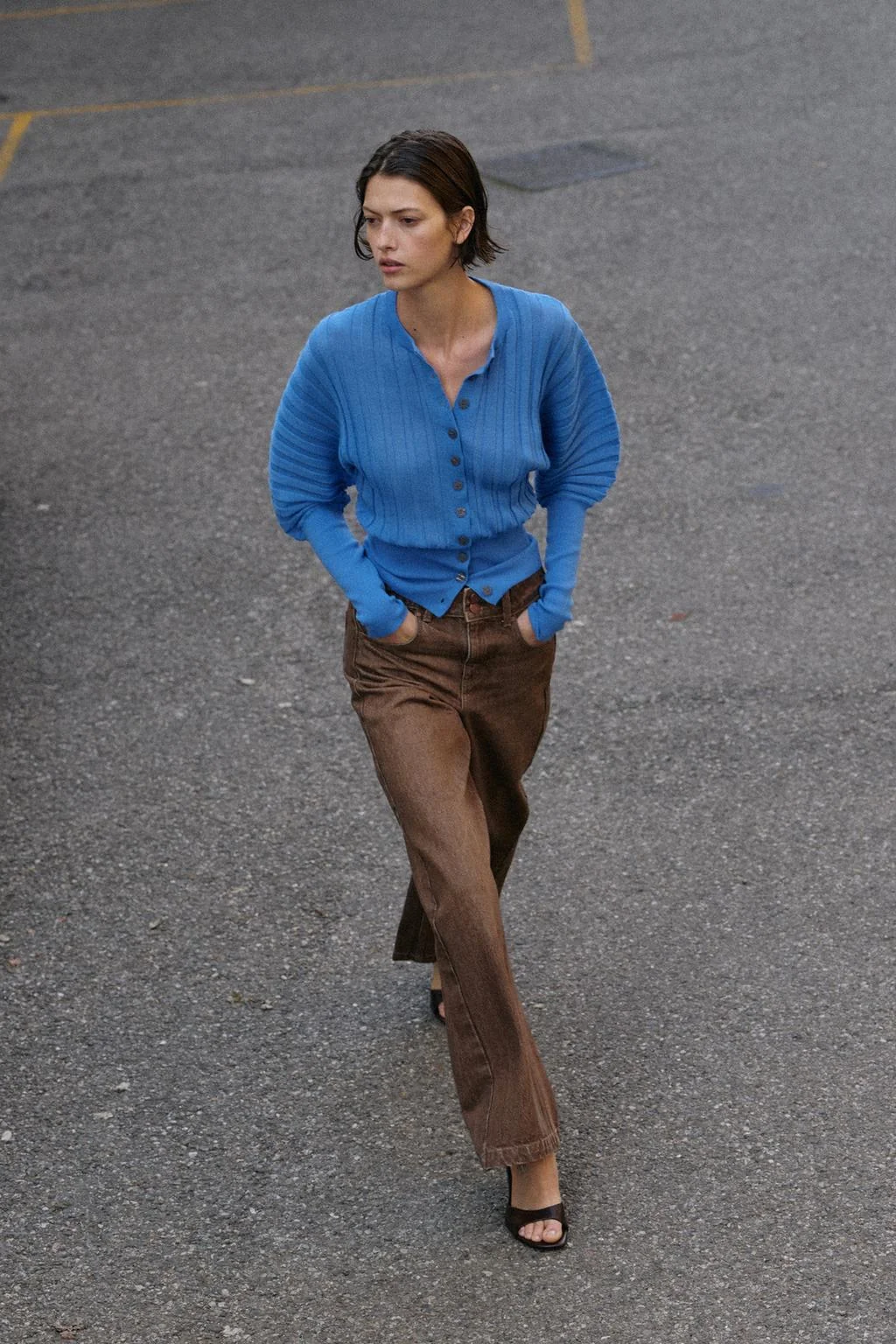 Z1975 джинсы с широкими штанинами средней посадки