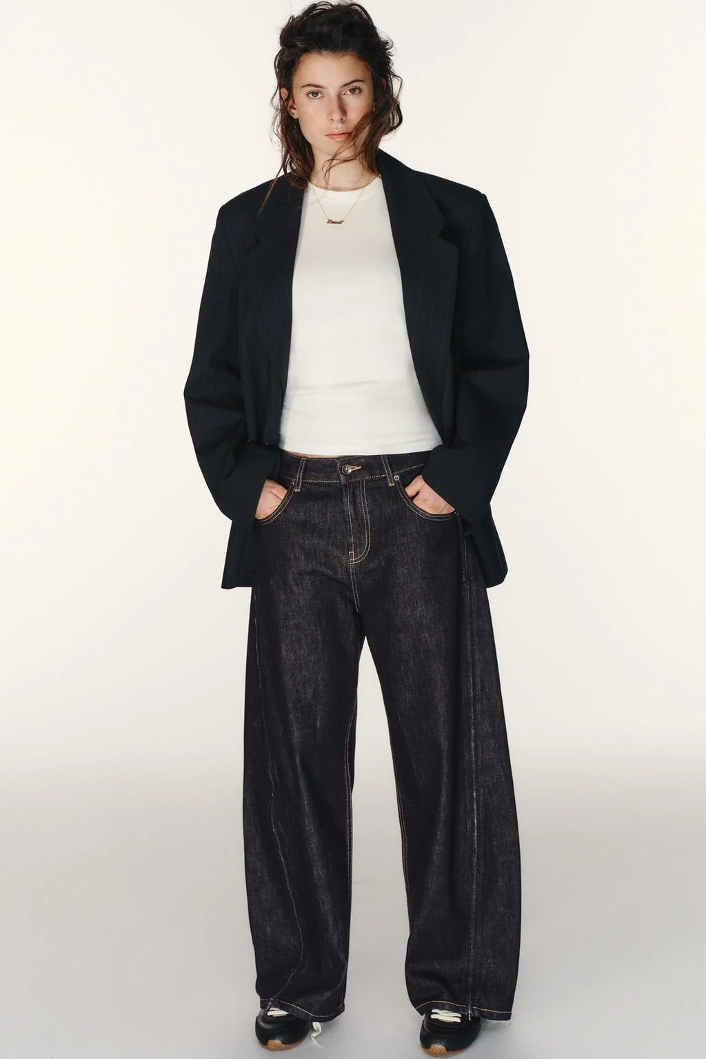 TRF джинсы с боковыми молниями