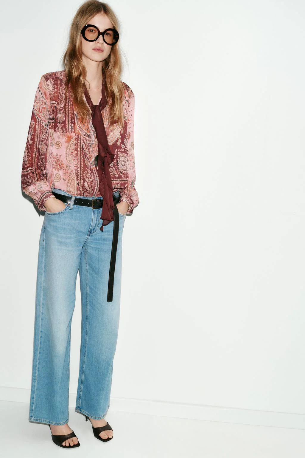 Z1975 джинсы с широкими штанинами низкой посадки