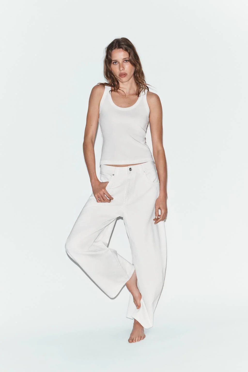 TRF джинсы с эффектом баллон средней посадки