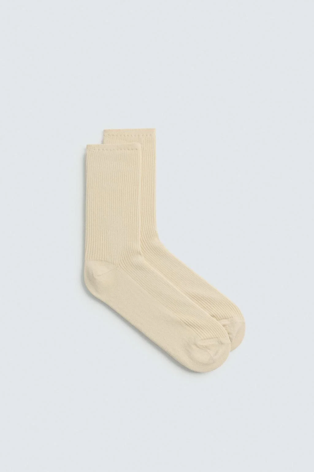 COTTON BLEND RIBBED SOCKS