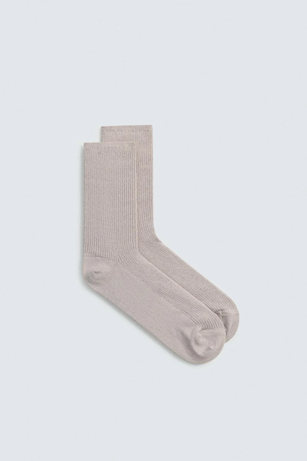 COTTON BLEND RIBBED SOCKS