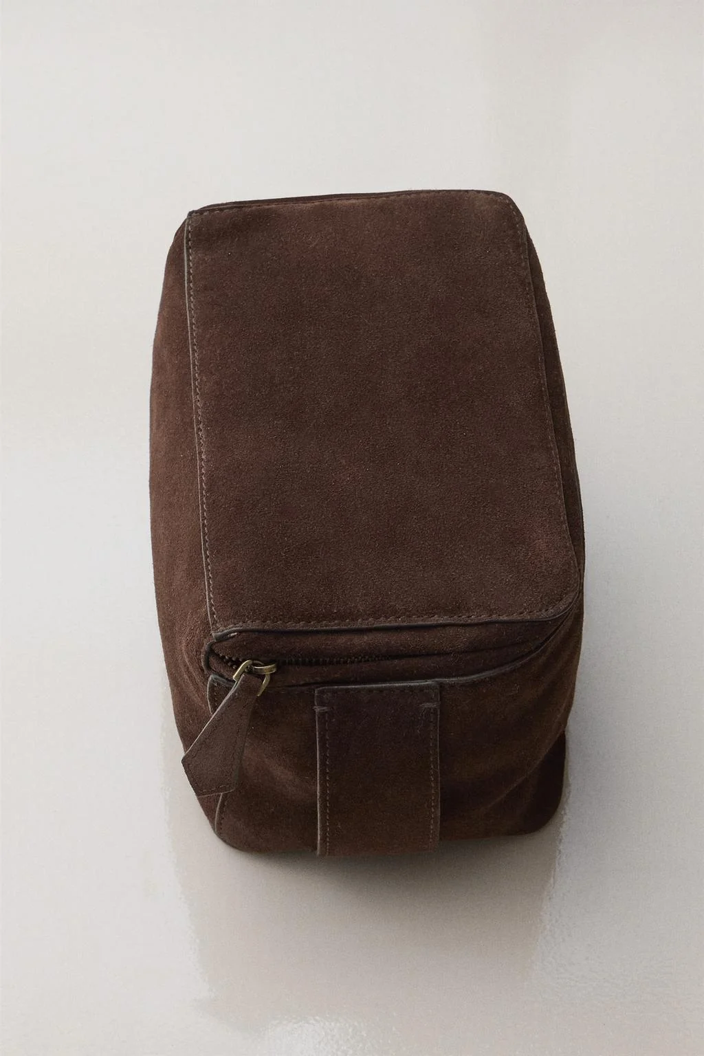 SPLIT SUEDE WASH BAG