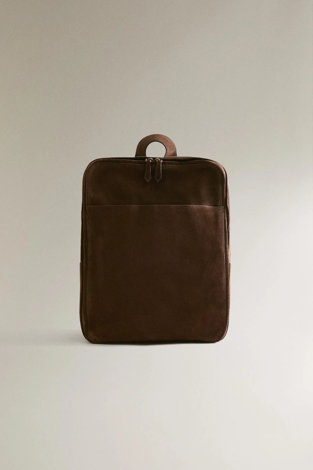 SPLIT LEATHER AND LEATHER BACKPACK