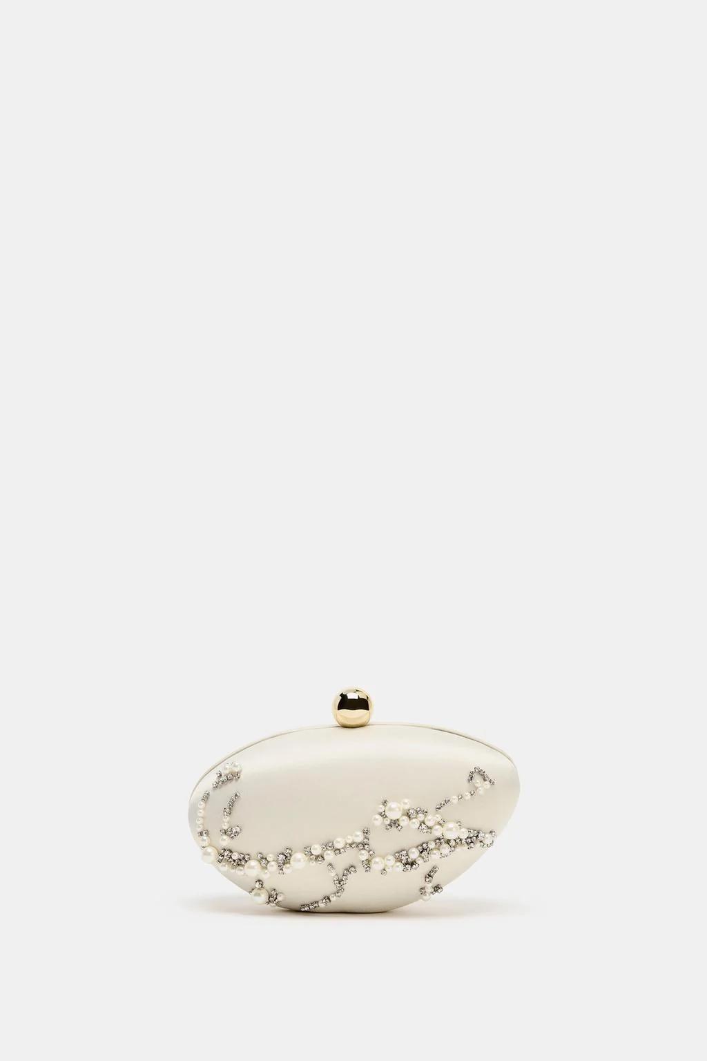 SATIN MINAUDIERE WITH APPLIQUÉS
