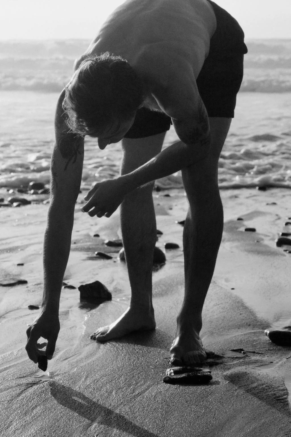 AARON LEVINE X ZARA MID-LENGTH SWIMMING TRUNKS