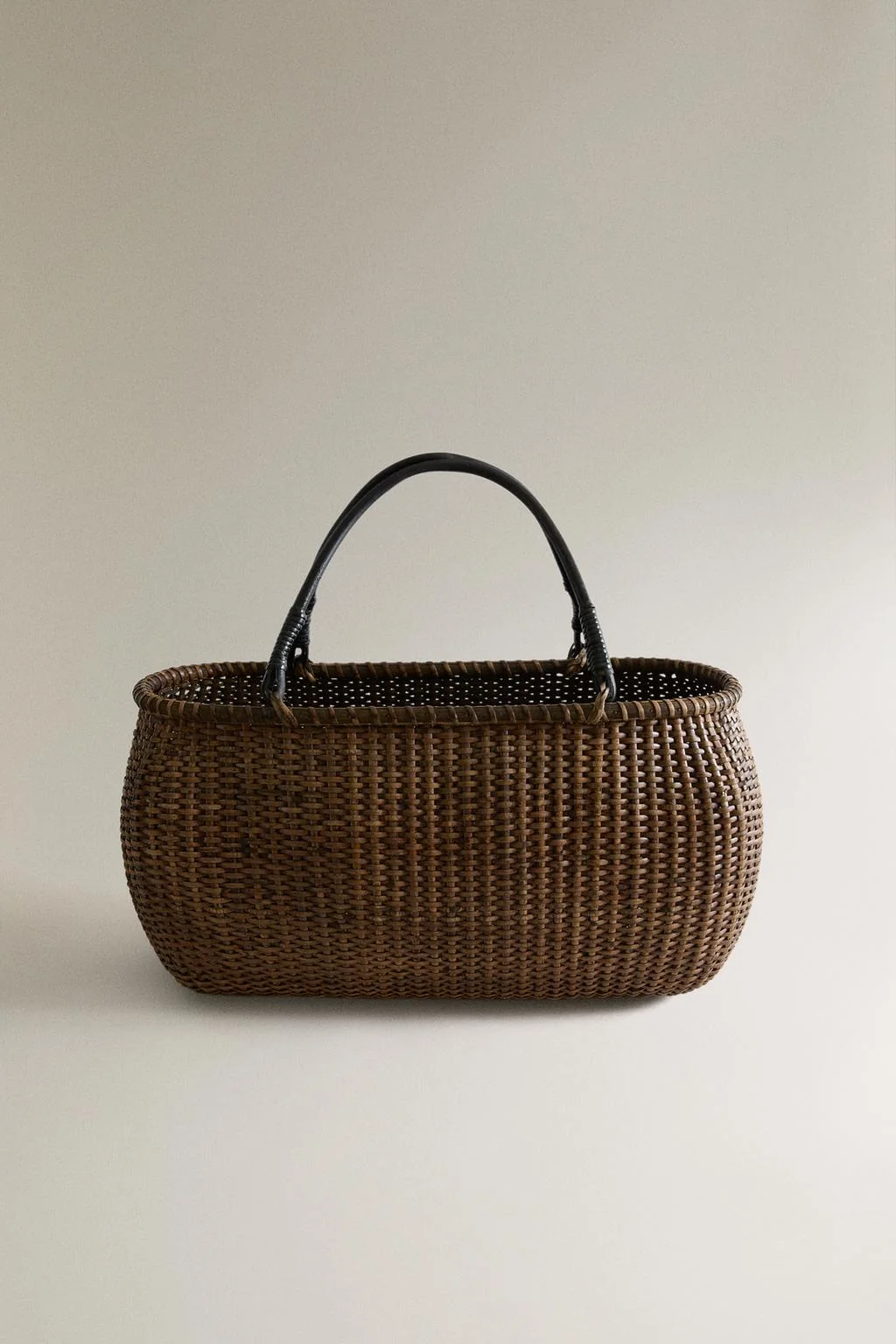RATTAN AND BAMBOO BASKET