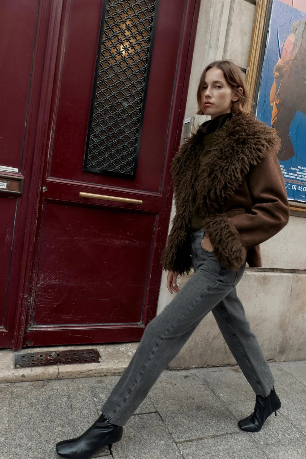 Джинсы Z.09 прямые высокой посадки с перекрещенной поясной лентой — Укороченные