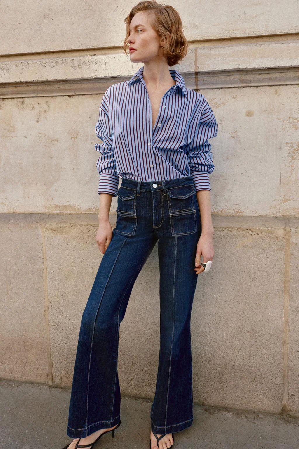 Z1975 джинсы с завышенной талией и швом