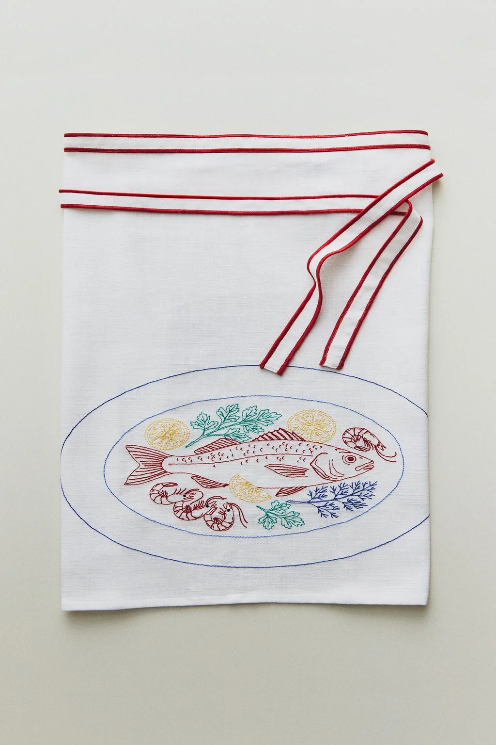 FISH COTTON APRON