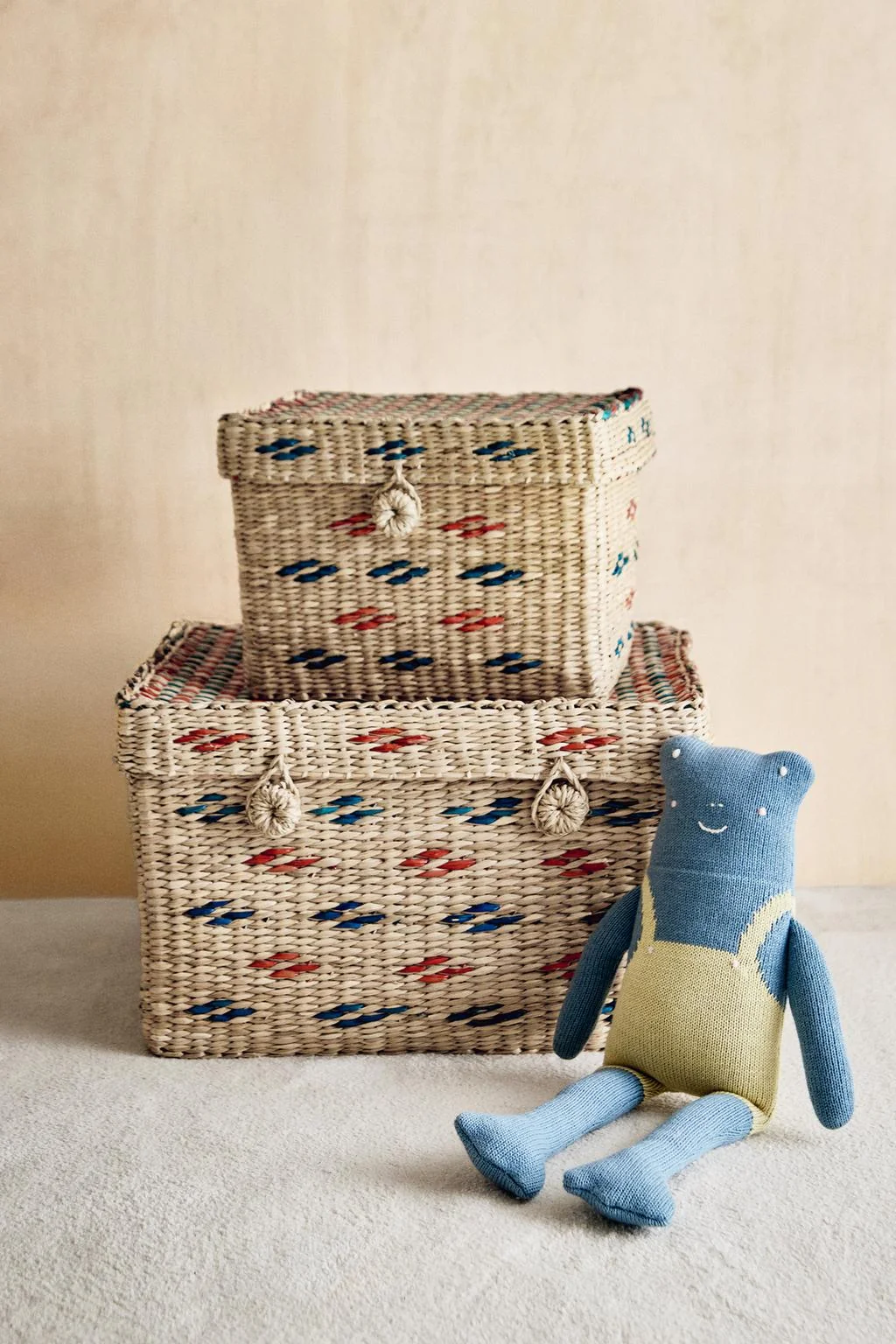 CHILDREN'S SEAGRASS BASKET WITH LID