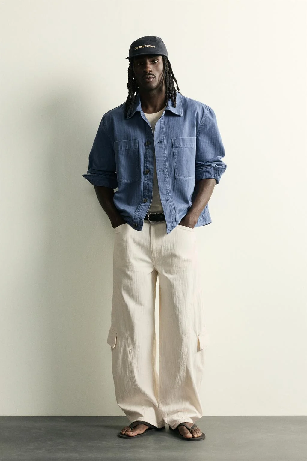 BALLOON FIT CARGO JEANS