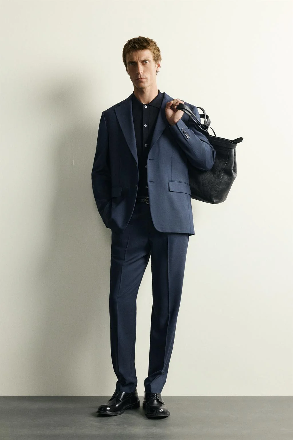REGULAR FIT CHECK SUIT TROUSERS