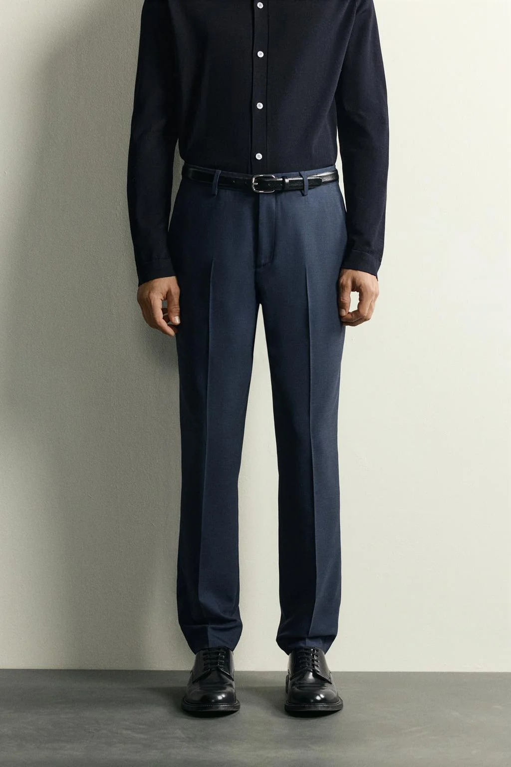 REGULAR FIT CHECK SUIT TROUSERS