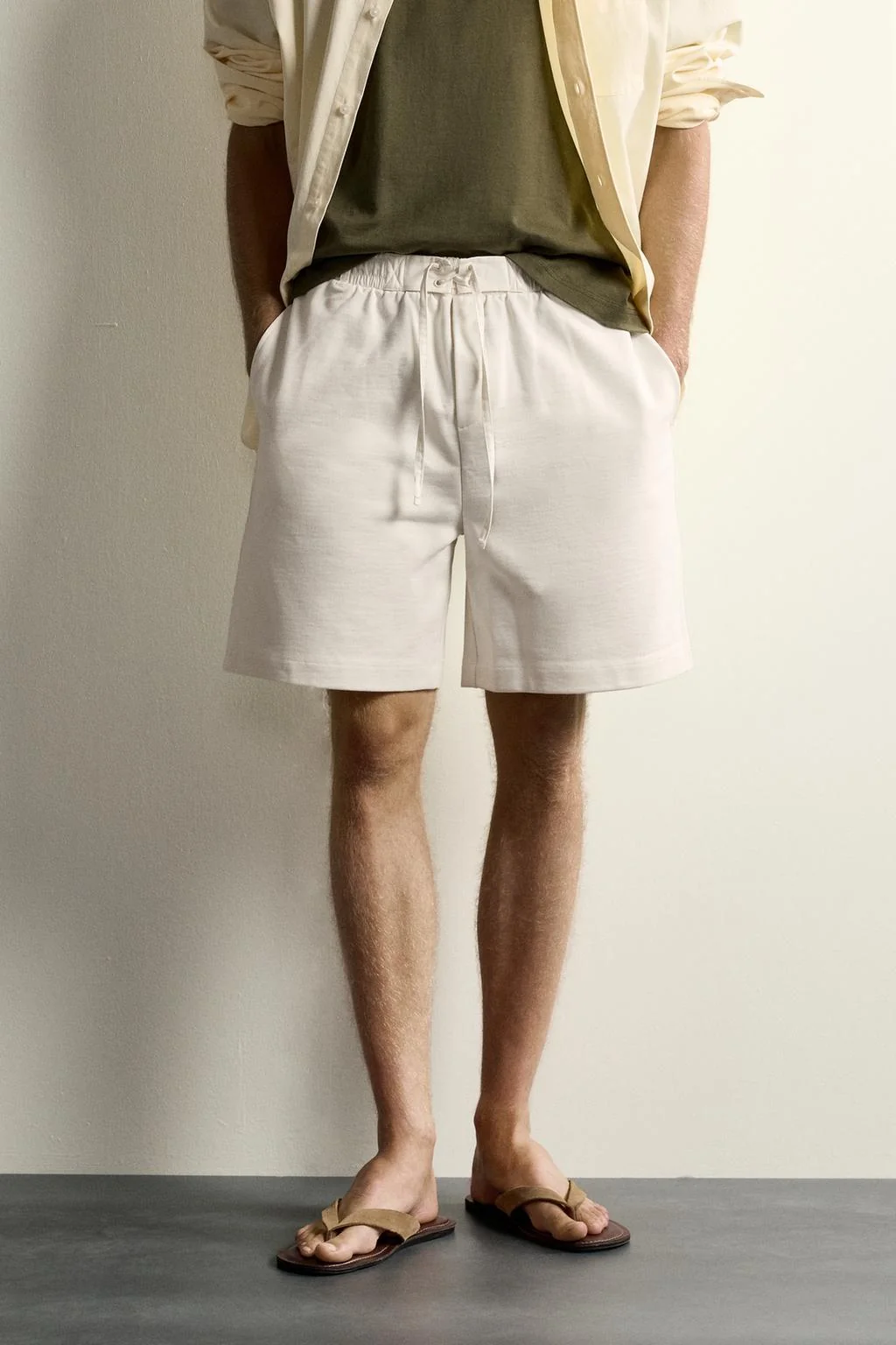 COMBINED WAIST JOGGER BERMUDA SHORTS