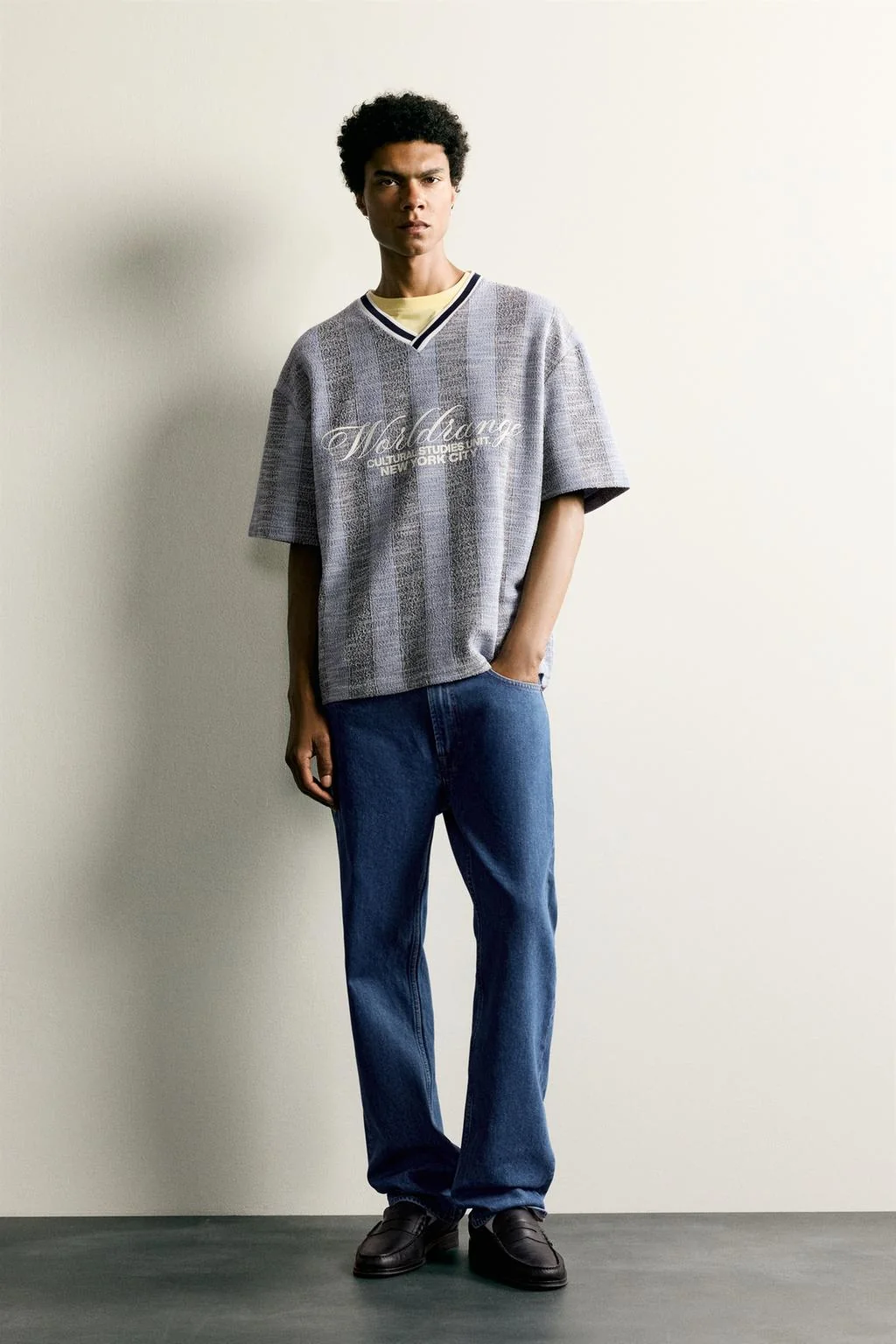 RETRO FOOTBALL JACQUARD EMBROIDERED SWEATSHIRT