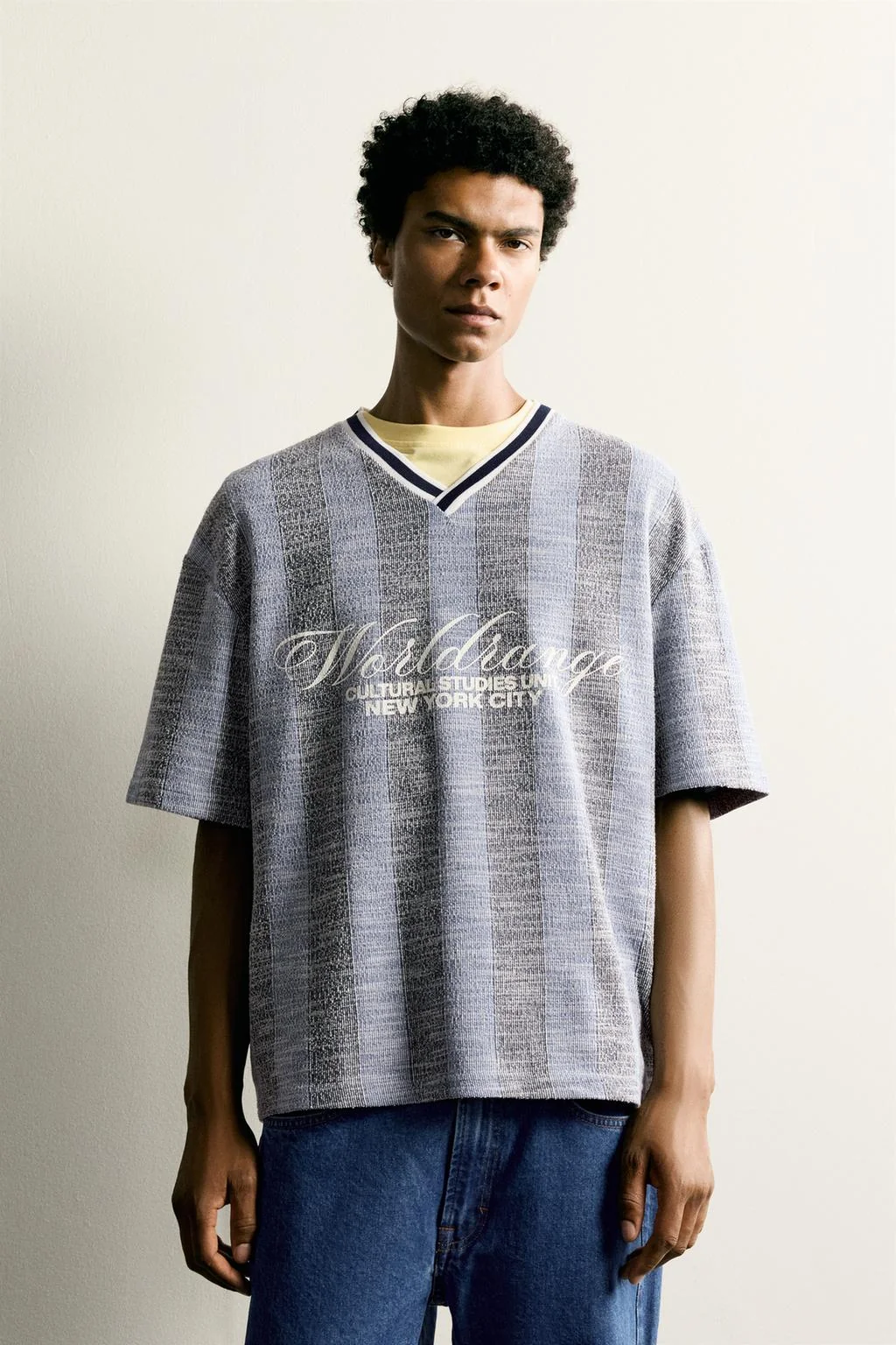RETRO FOOTBALL JACQUARD EMBROIDERED SWEATSHIRT