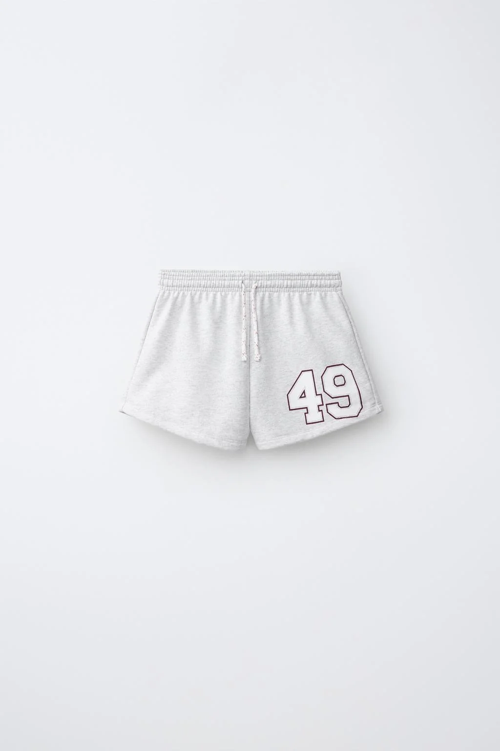 NUMBER PRINT BERMUDA SHORTS