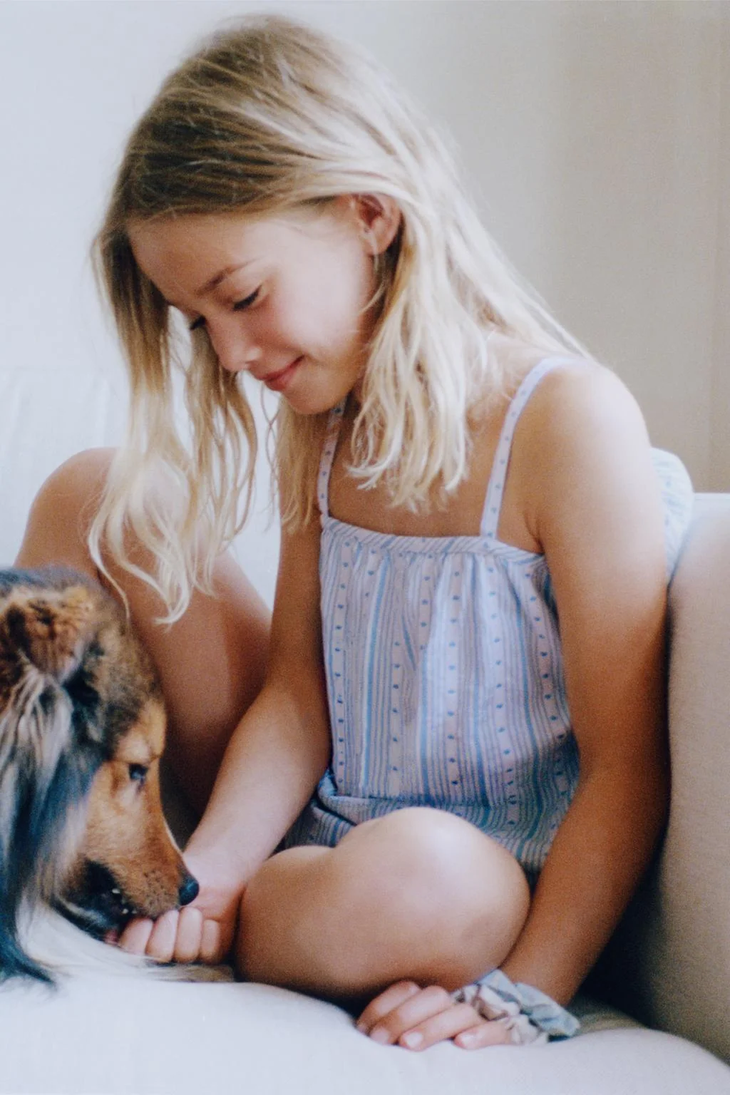 6-14 YEARS / STRIPE AND HEART PRINT PYJAMAS