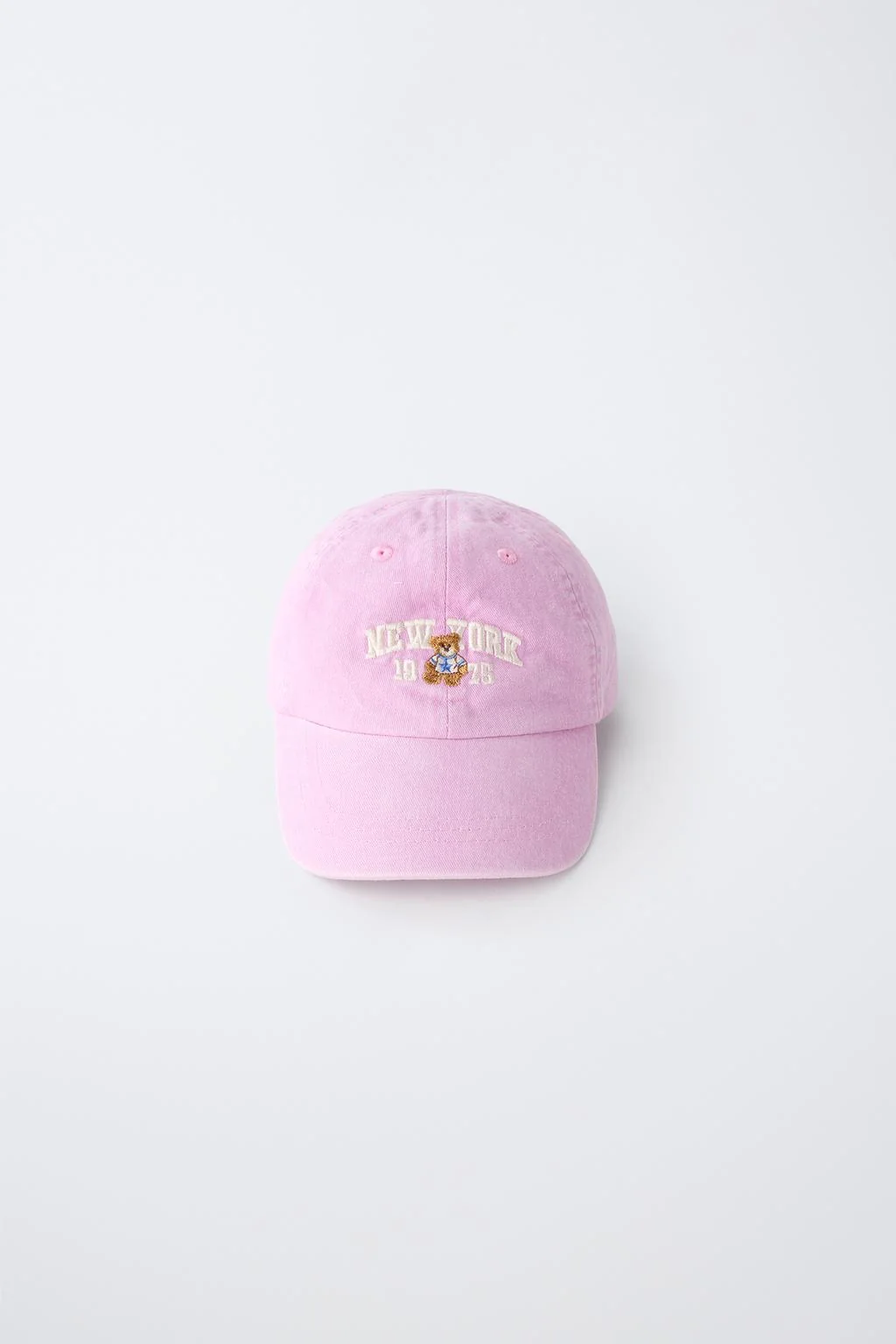 BEAR AND TEXT EMBROIDERED CAP