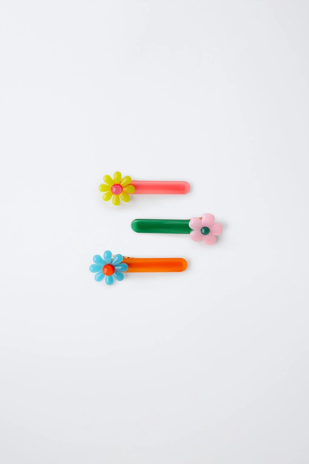 3-PACK OF FLORAL HAIR CLIPS