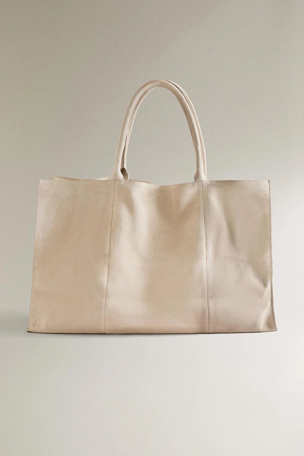 LARGE SPLIT SUEDE TOTE BAG