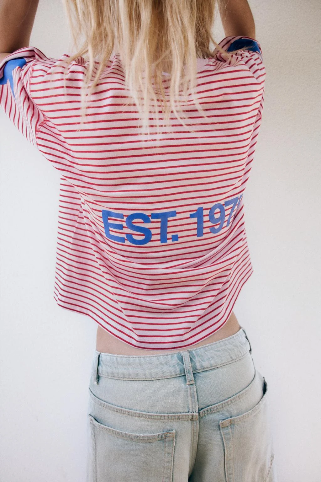TRF MID-WAIST BAGGY DENIM BERMUDA SHORTS