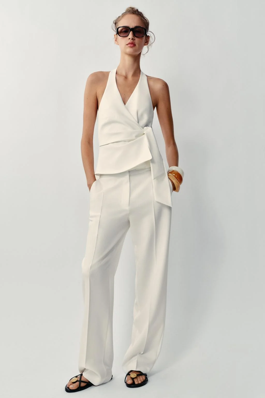 HALTER NECK KNOT WAISTCOAT