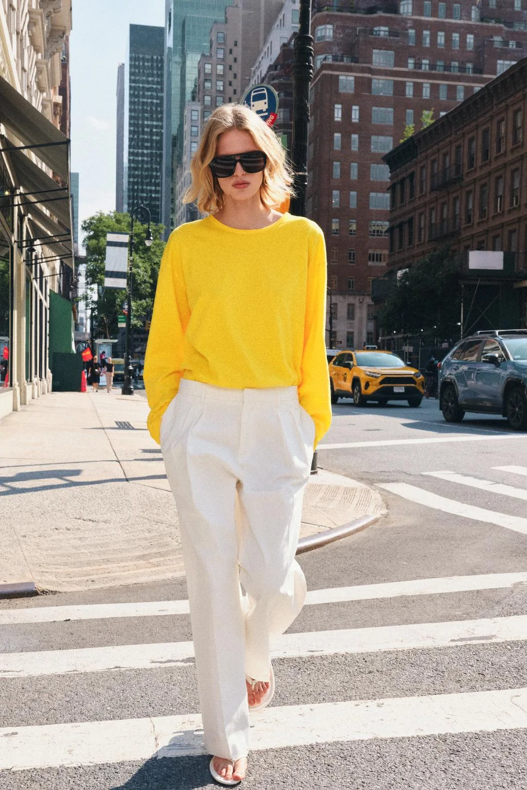 COTTON AND LINEN T-SHIRT