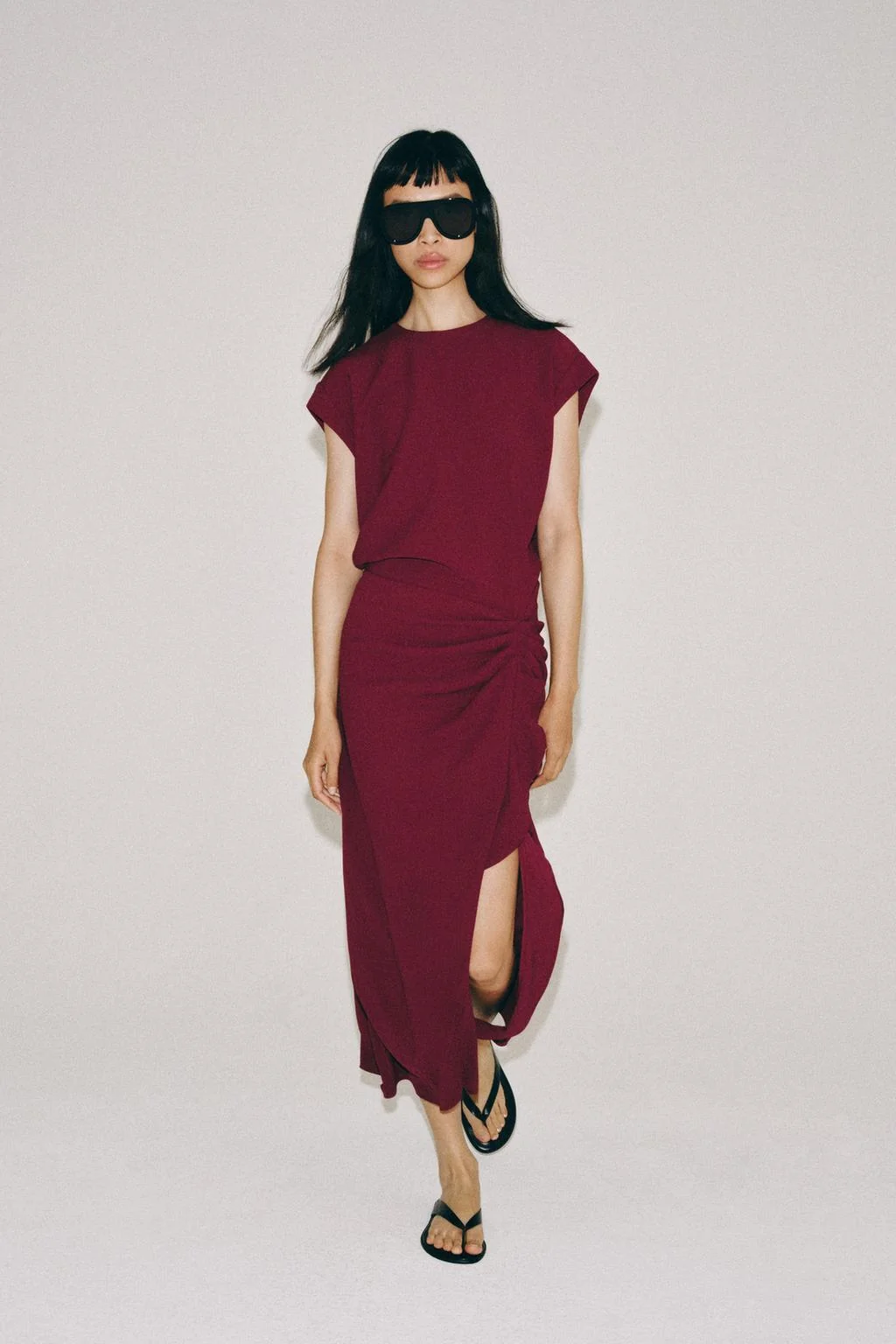 ZW COLLECTION MIDI RUFFLE DRESS
