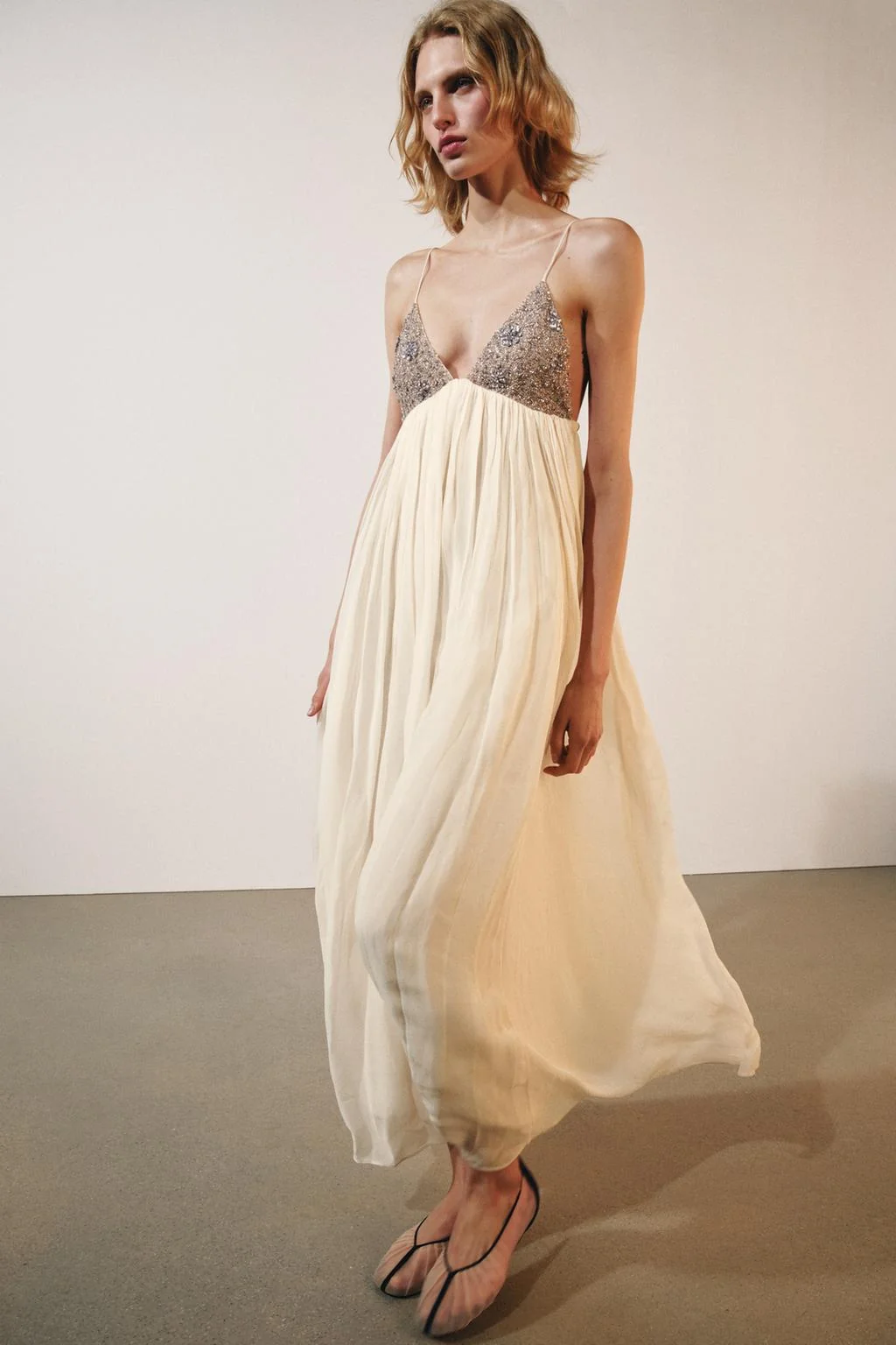 ZW COLLECTION MIDI BEADED DRESS