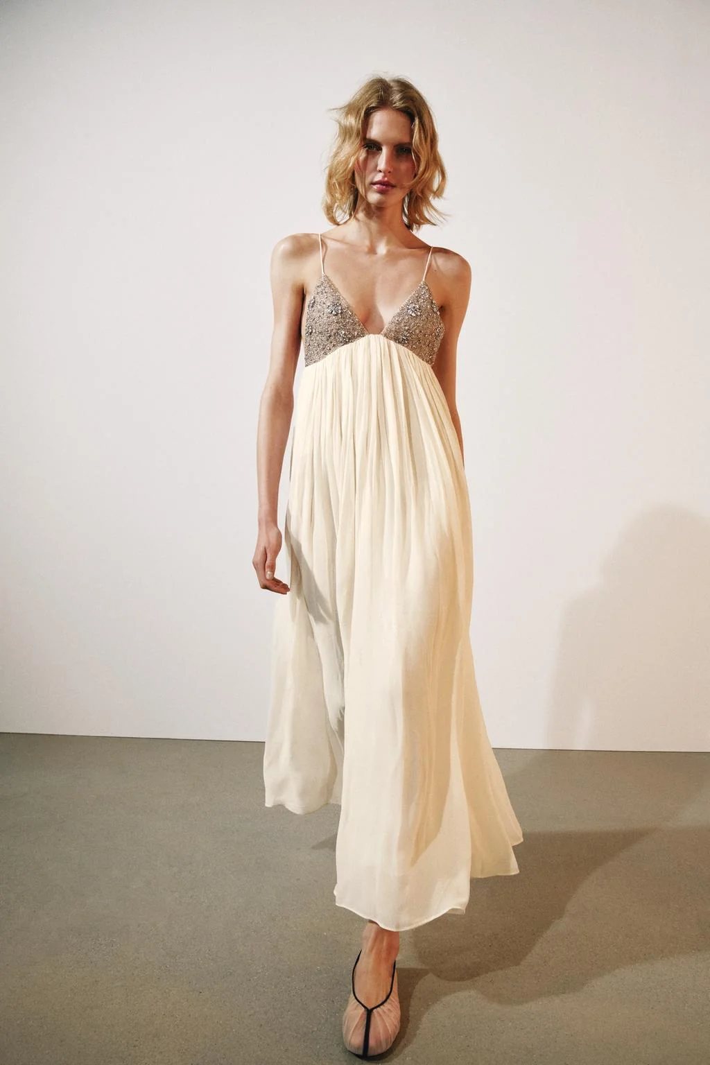 ZW COLLECTION MIDI BEADED DRESS
