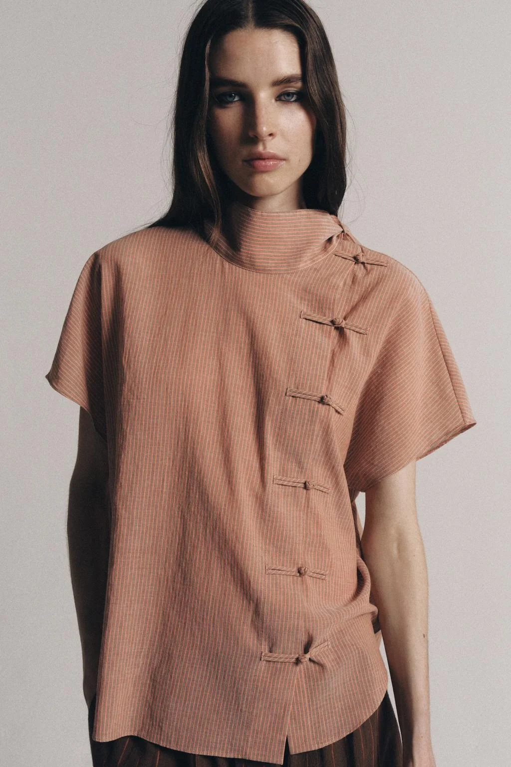 ZW COLLECTION SHIRT WITH FROG FASTENING