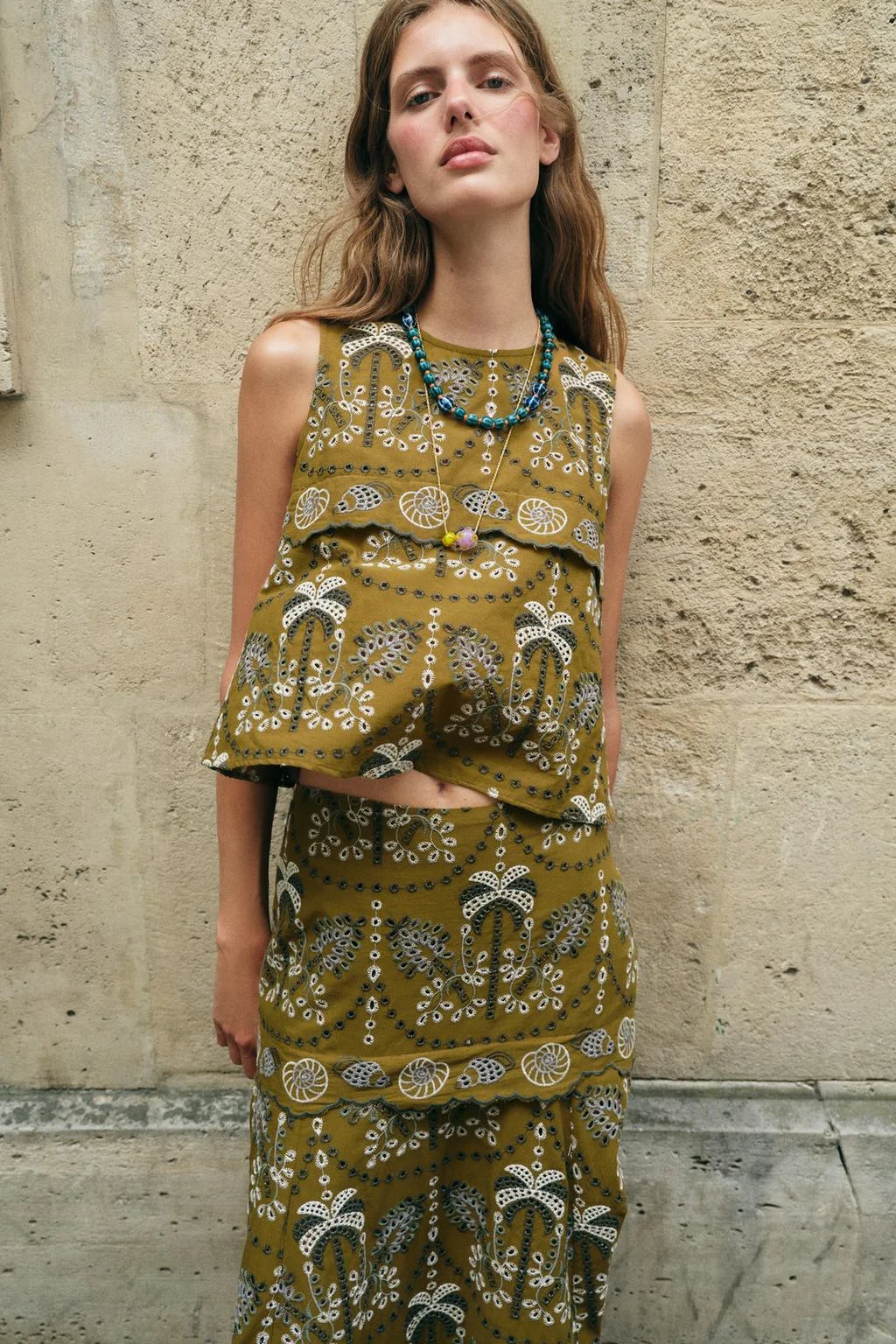 CUTWORK EMBROIDERY TOP