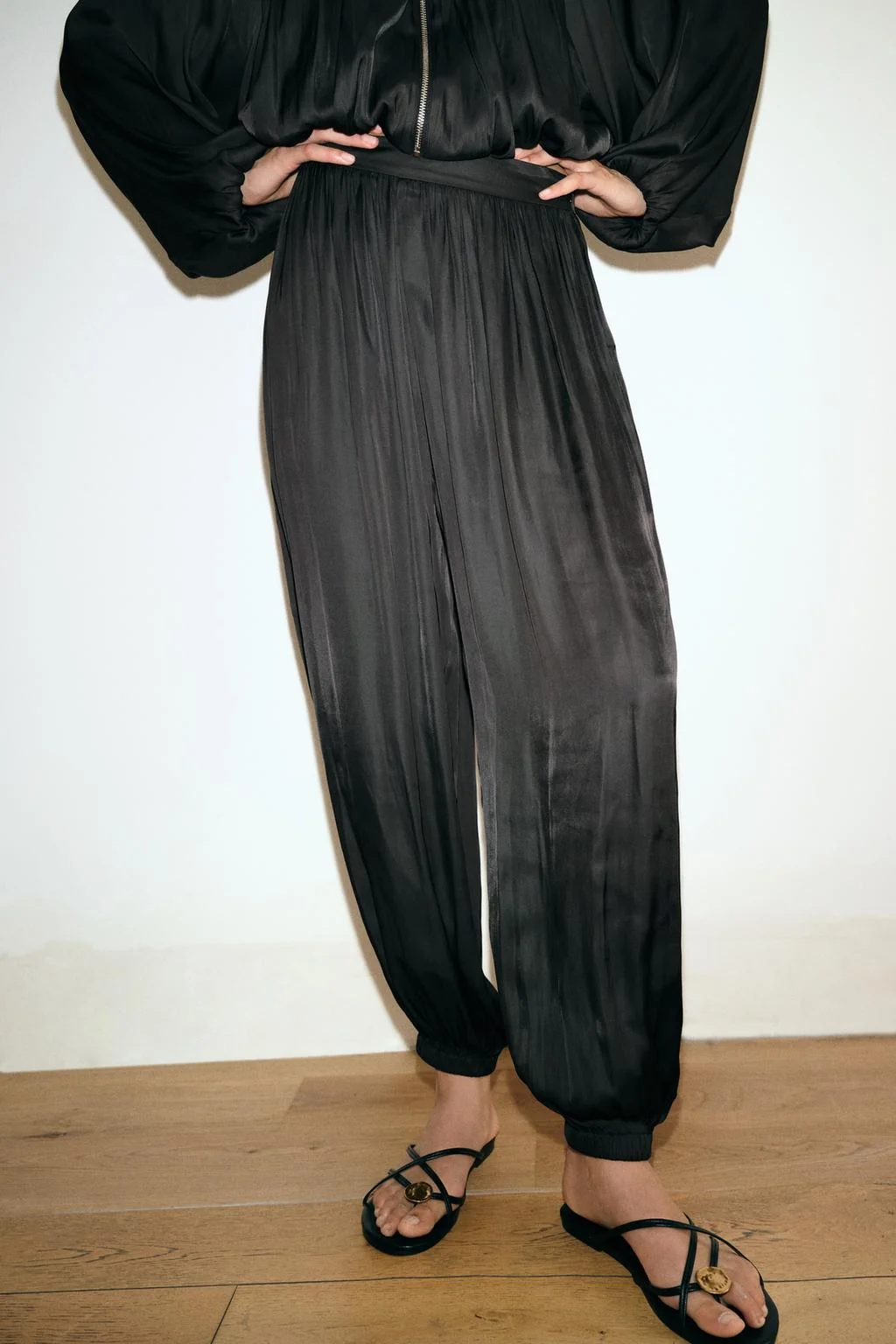 SATIN SAROUEL TROUSERS