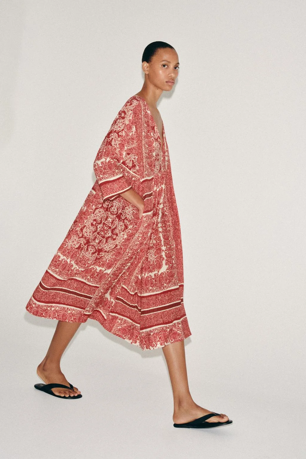ZW COLLECTION PRINTED MIDI DRESS