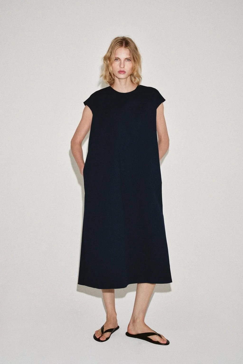 ZW COLLECTION POPLIN MIDI DRESS
