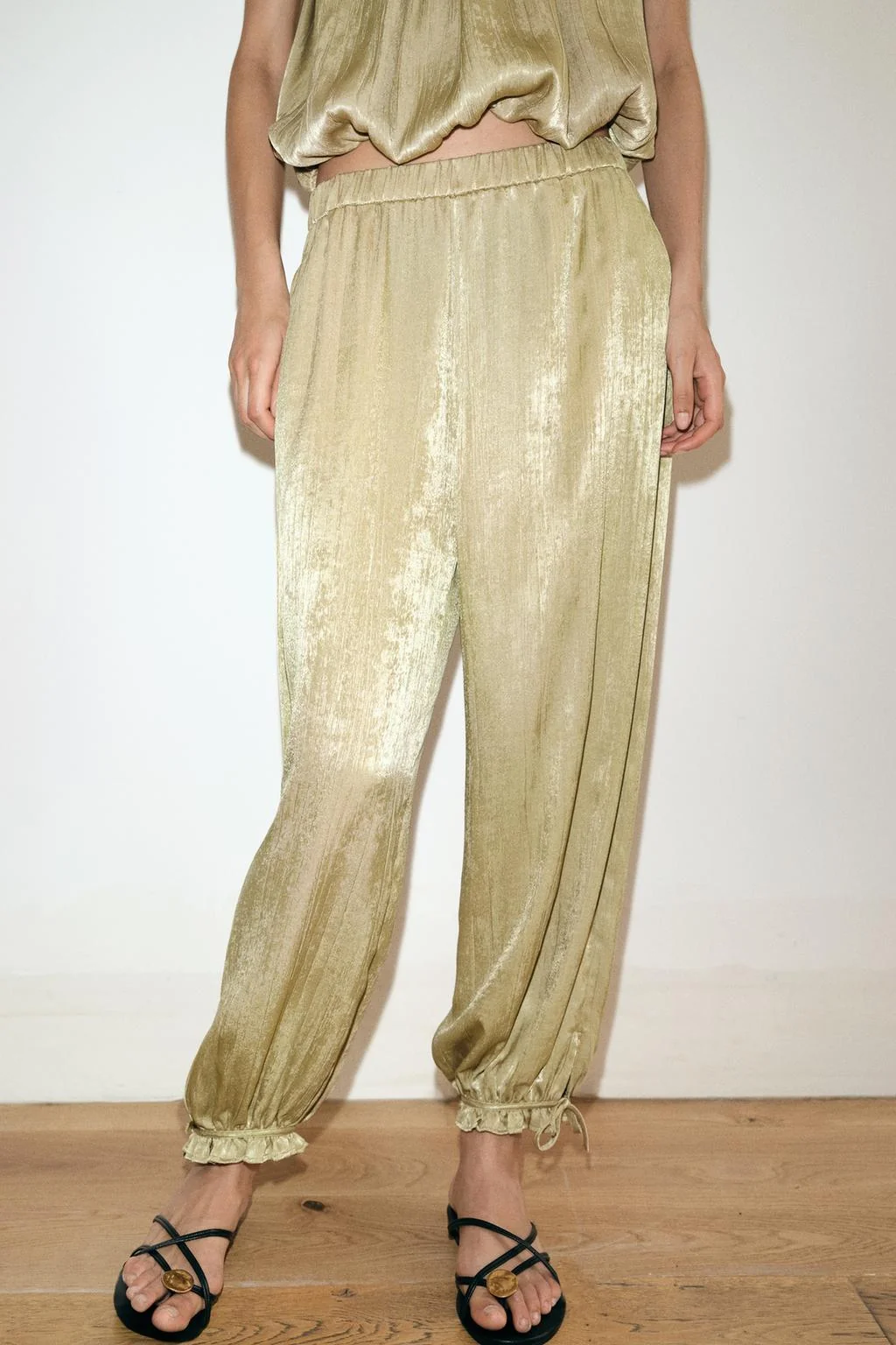 ELASTIC WAIST SAROUEL TROUSERS