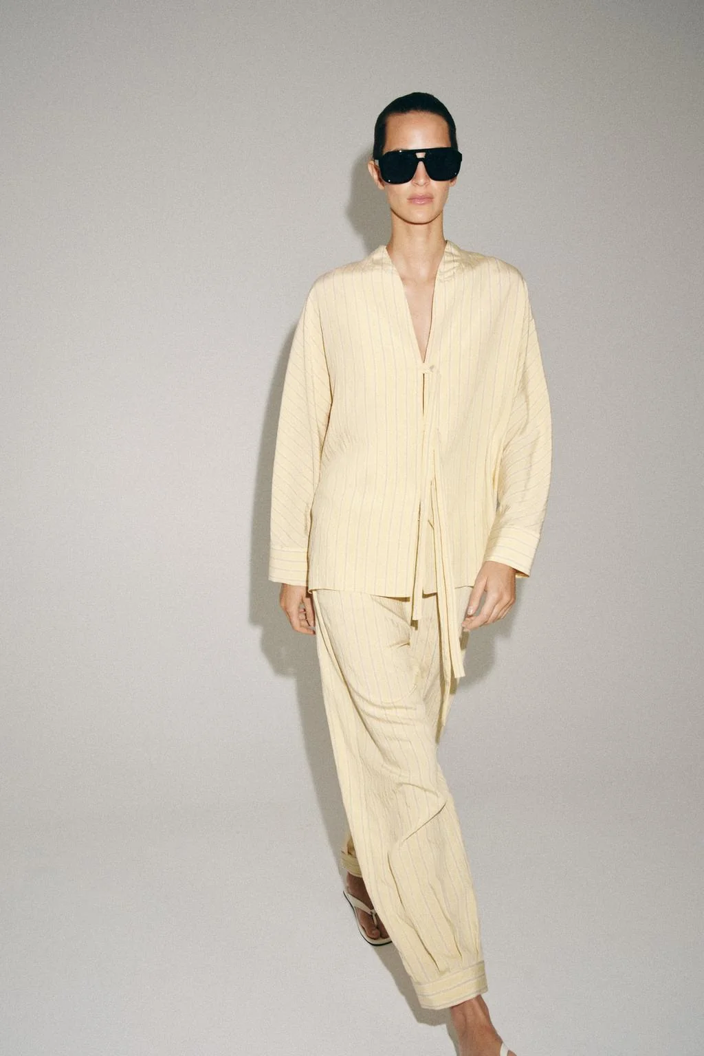 ZW COLLECTION STRIPED SAROUEL TROUSERS