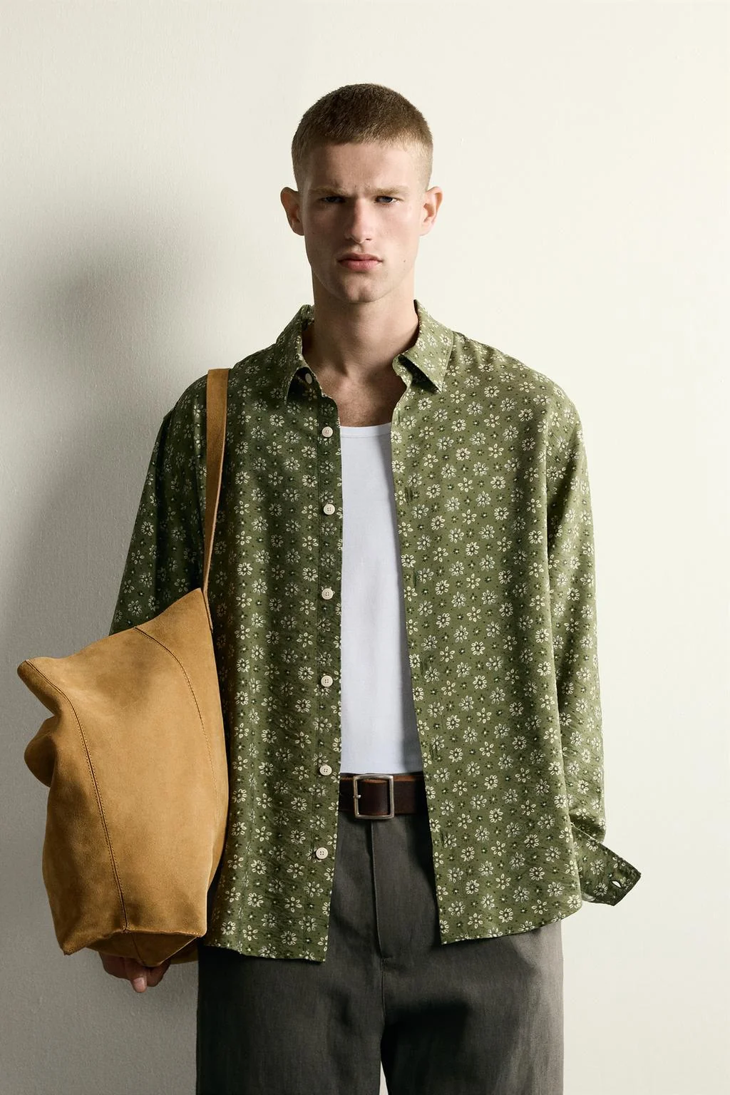 FLORAL PRINT FLOWING SHIRT