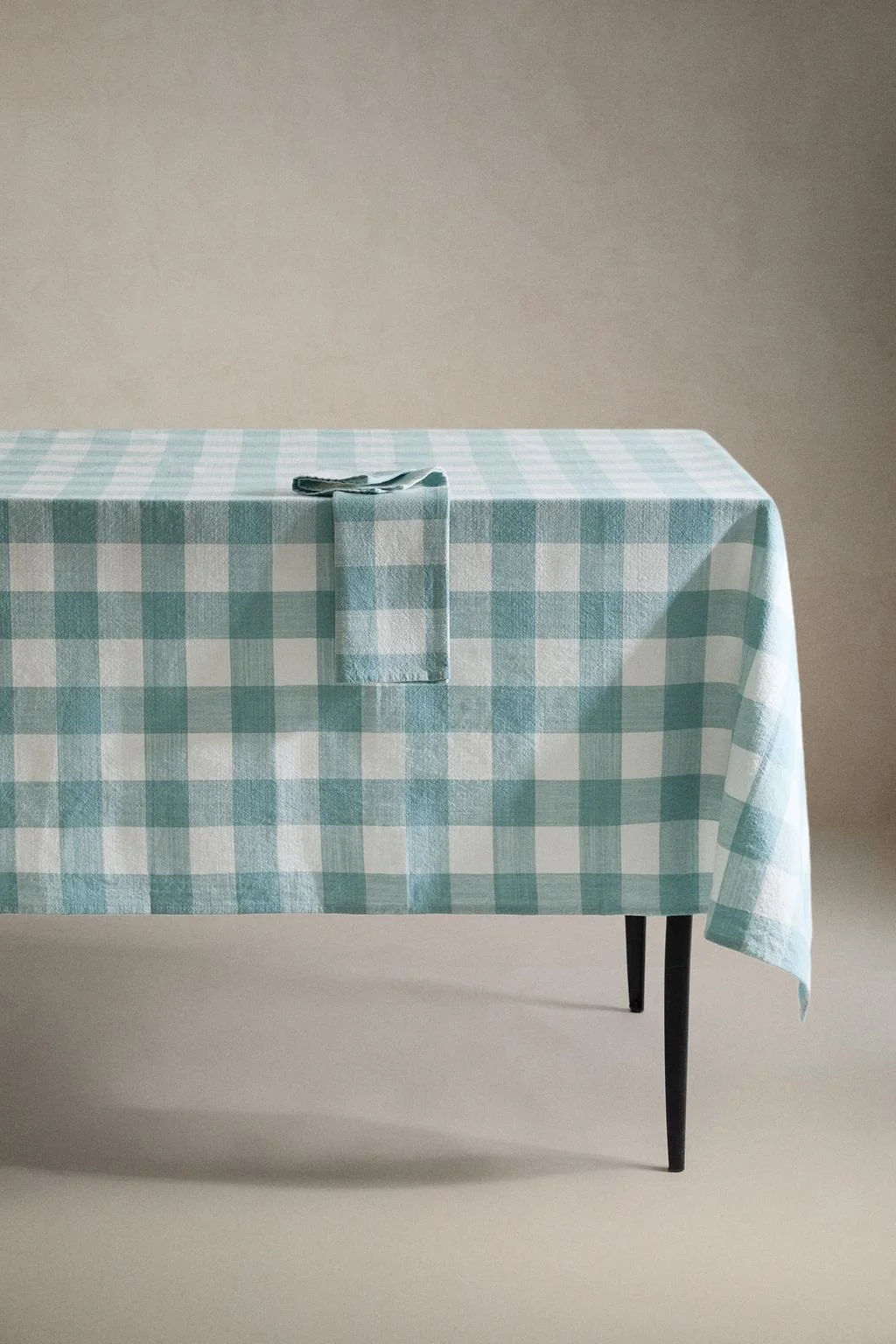 CHECK COTTON TABLECLOTH