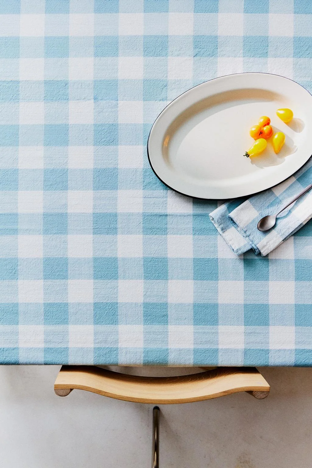 CHECK COTTON TABLECLOTH