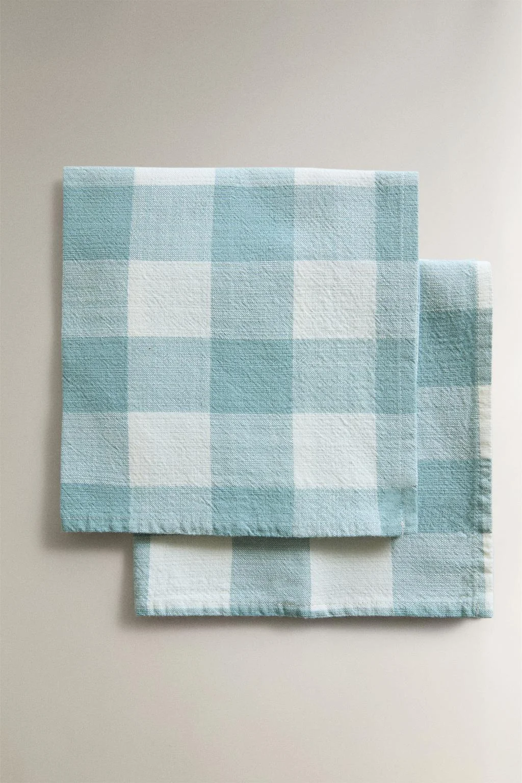 CHECK COTTON NAPKINS (PACK OF 2)