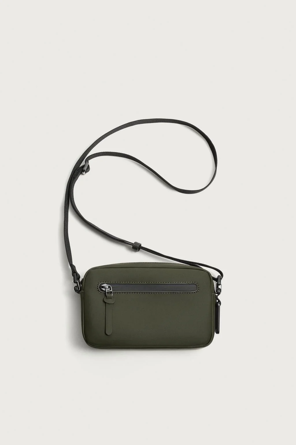 RUBBERISED CROSSBODY BAG