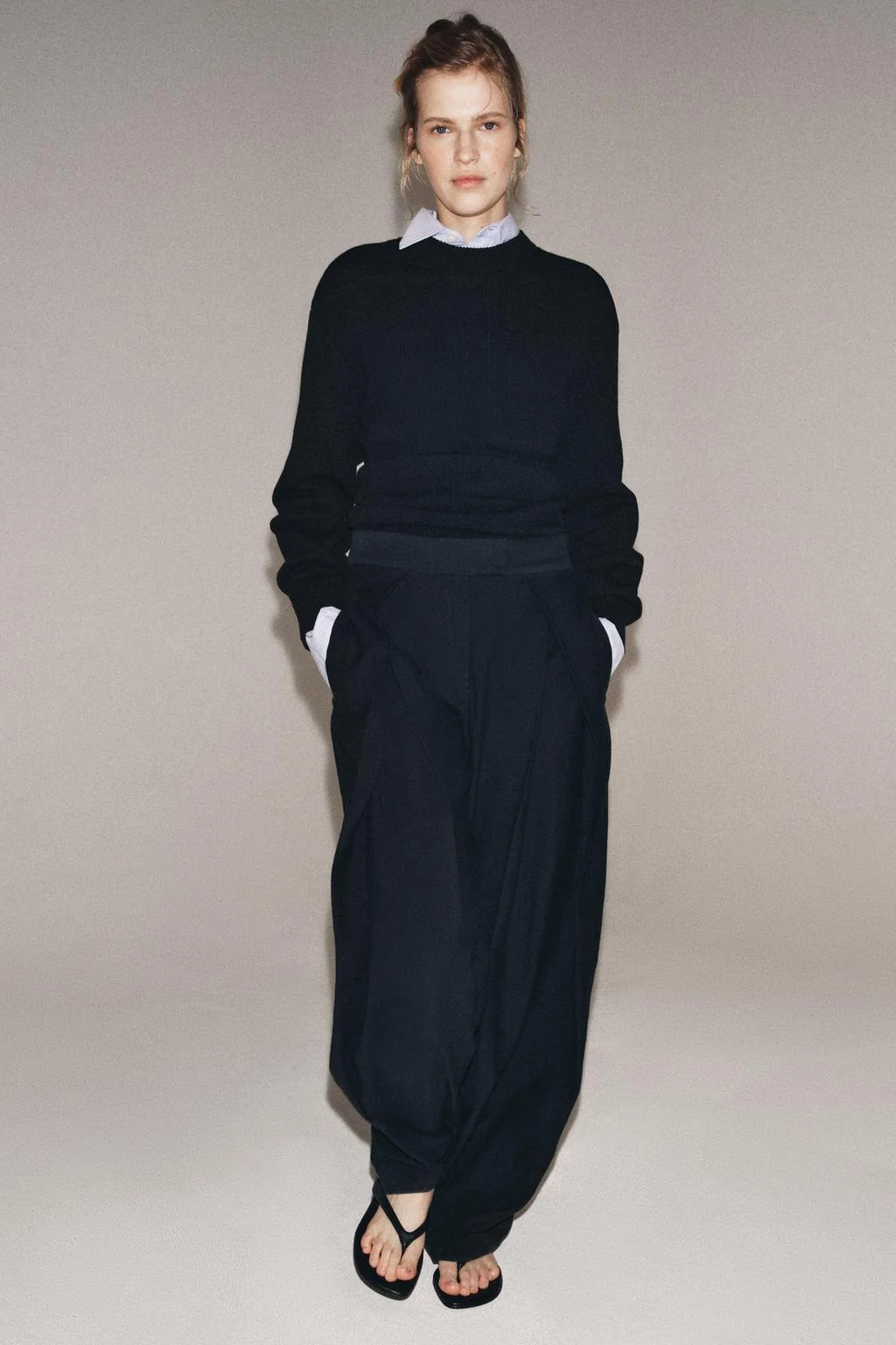 ZW Collection широкие брюки со складками