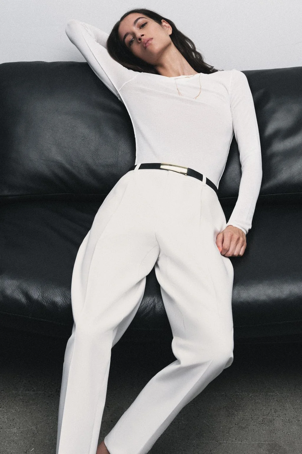 Брюки с поясом