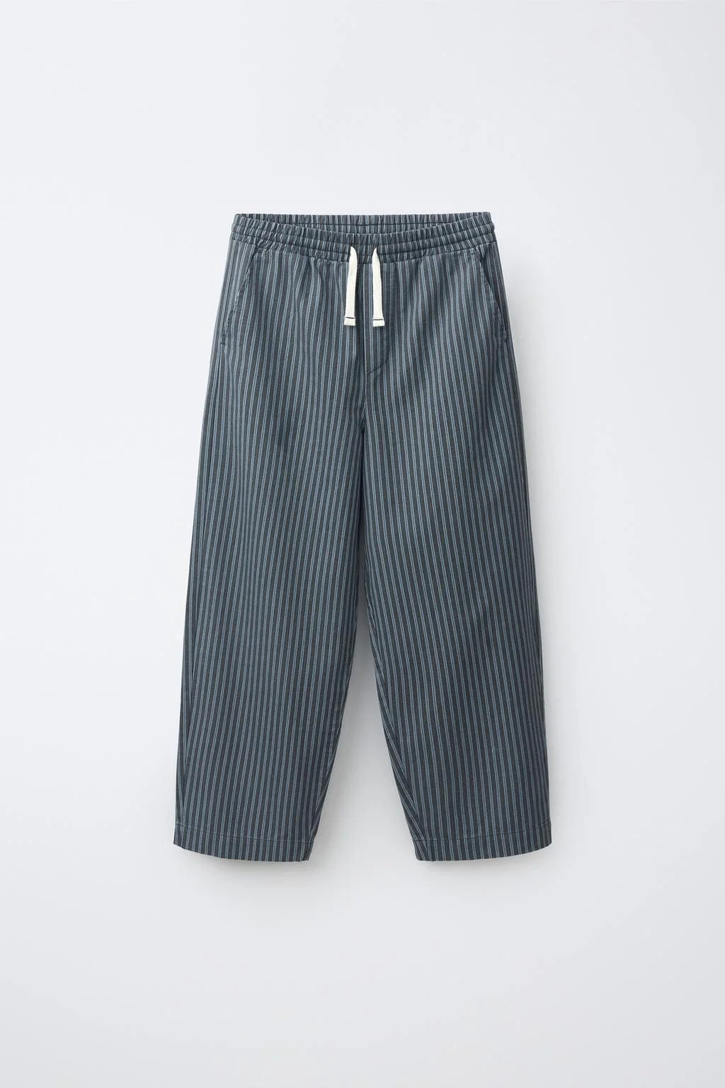 STRIPED BAGGY TROUSERS